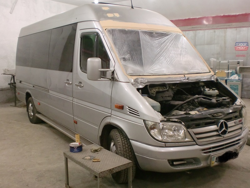 Капитальный ремонт рамки лобового стекла Mercedes Sprinter